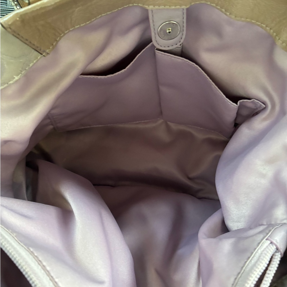 COACH BAG,Coach Cream and ligth purple Bag, COACH Shoulder Bag - Picture 8 of 16